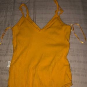 Yellow strapped top